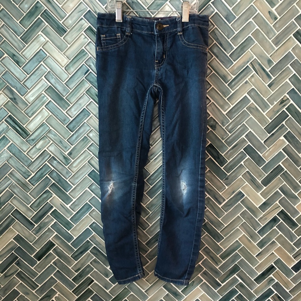 Girls Crazy 8 Distressed Jegging Skinny Jeans sz 7